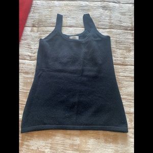 Neiman Marcus 100% Cashmere Top M Perfect Black